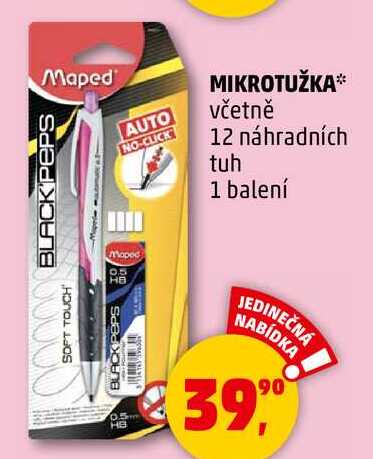 MIKROTUŽKA včetně 12 náhradních tuh, 1 balení 
