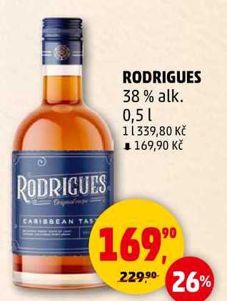 RODRIGUES 38% alk., 0,5 l