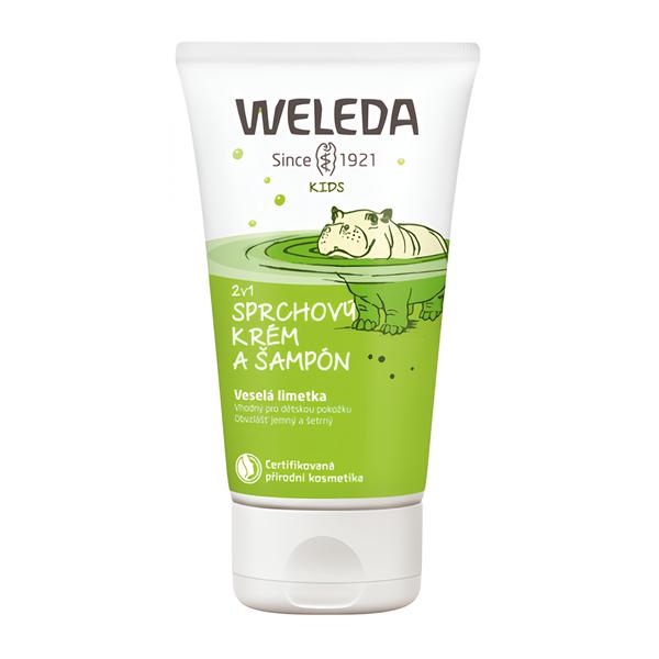 Weleda 2v1 Sprchový krém a šampon Veselá limetka