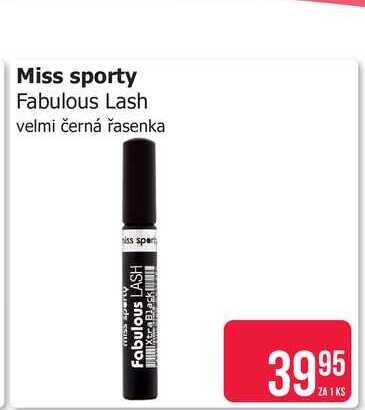 Miss sporty Fabulous Lash velmi černá řasenka 