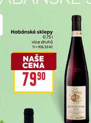 Habánské sklepy 0,75l