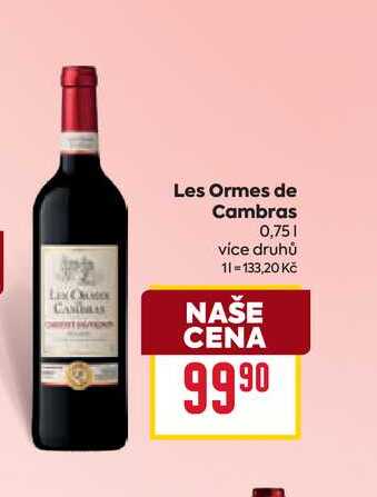 Les Ormes de Cambras 0,75l