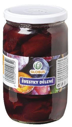 Globus Švestky půlené, 350 g