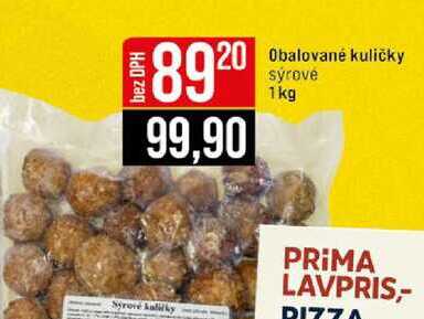 Syrové kaličky Obalované kuličky sýrové 1kg 