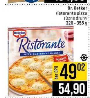 Dr. Oetker ristorante pizza různé druhy 320-355g
