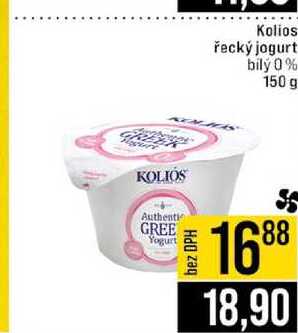 Kolios řecký jogurt bilý 0% 150 g 