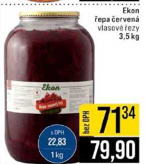 Ekon řepa červená vlasové řezy 3,5 kg