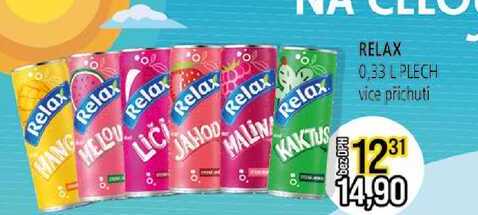 Relax 0,33l vice příchutí 