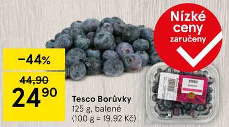 Tesco Borůvky, 125 g, balené 