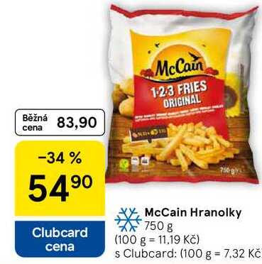 McCain Hranolky, 750 g  