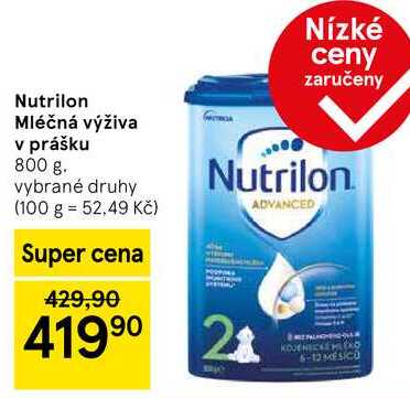 Nutrilon Mléčná výživa v prášku, 800 g 