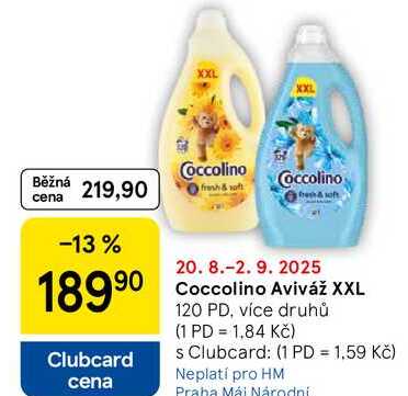 Coccolino Aviváž XXL, 120 PD, více druhů 
