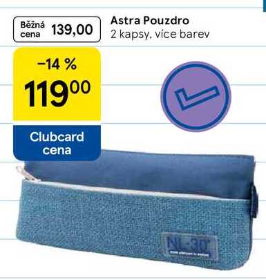 Astra Pouzdro, 2 kapsy, více barev 