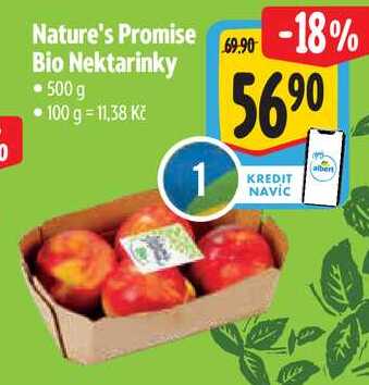 Nature's Promise Bio Nektarinky, 500 g 