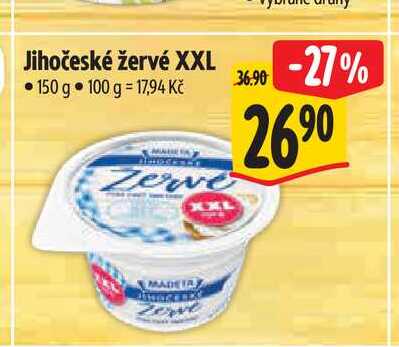 Jihočeské žervé XXL 150 g 