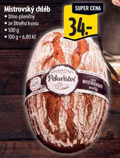 Mistrovský chléb, 500 g