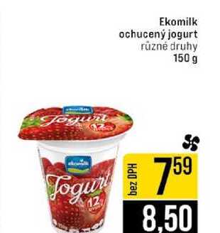 Ekomilk ochucený jogurt různé druhy 150 g 