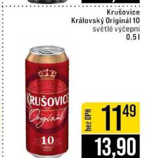 Krušovice Královský Originál 10 světlé výčepní 0,5l