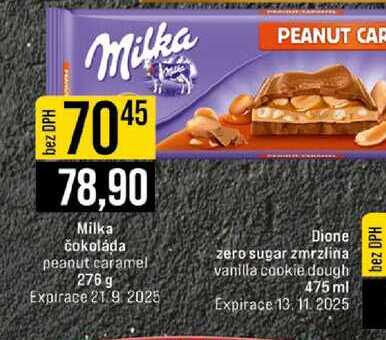 Milka čokoláda peanut caramel 276 g 