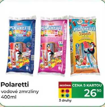 Polaretti vodové zmrzliny 400ml  