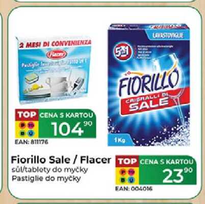 Fiorillo Sale/Flacer sůl/tablety do myčky Pastiglie do myčky 