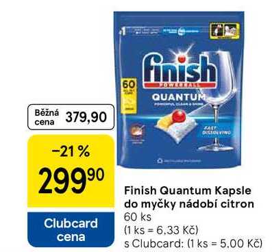 Finish Quantum Kapsle do myčky nádobí citron, 60 ks 