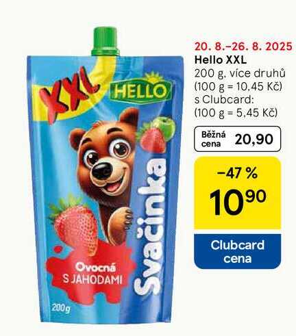 Hello XXL, 200 g, více druhů 