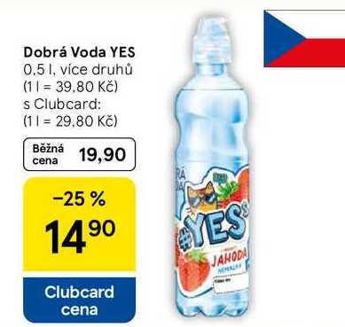 Dobrá Voda YES, 0.5 I, více druhů 