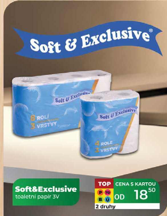 Soft&Exclusive toaletní papír 3V  