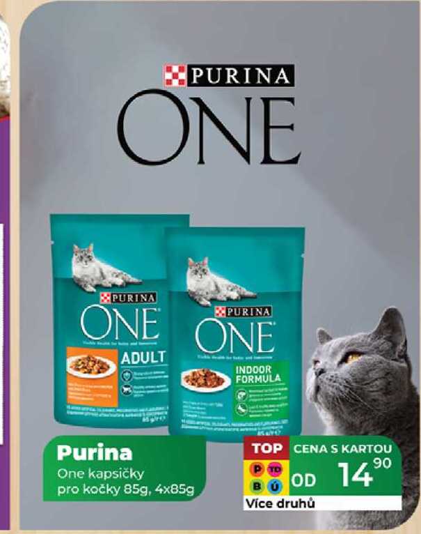 Purina One kapsičky pro kočky 85g, 4x85g 