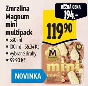 Zmrzlina Magnum mini multipack, 330 ml 