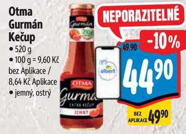 Otma Gurmán Kečup, 520 g 