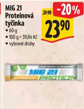 MIG 21 Proteinová tyčinka, 60 g