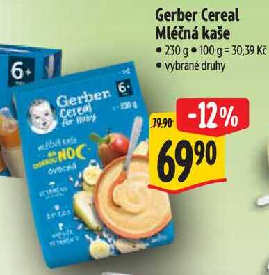 Gerber Cereal Mléčná kaše, 230 g 