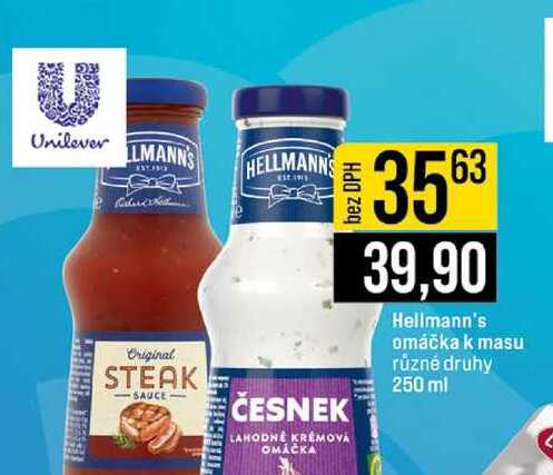 Hellmann's omáčka k masu různé druhy 250 ml 