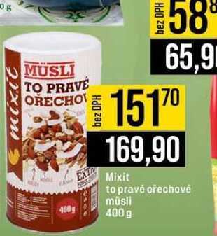Mixit to pravé ořechové müsli 400 g 