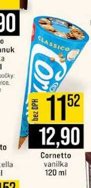 Cornetto vanilka 120 ml 