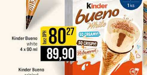 Kinder Bueno white 4 x 90 ml 