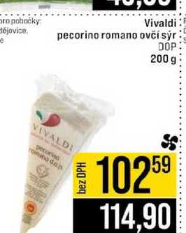 Vivaldi pecorino romano ovčí sýr 200 g
