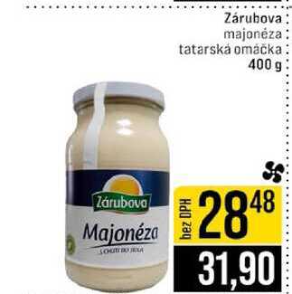 Zárubova majonéza tatarská omáčka 400 g