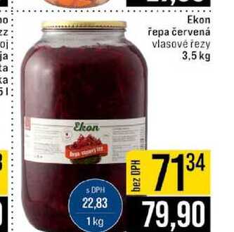 Ekon řepa červená vlasové řezy 3,5 kg 
