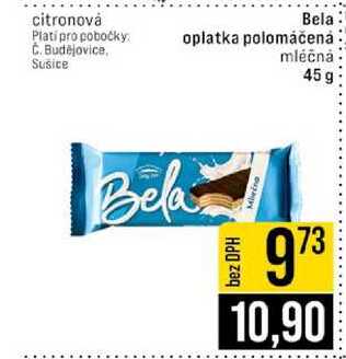  Bela oplatka polomáčená mléčná 45g