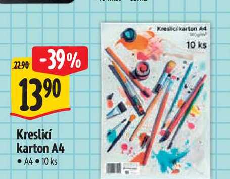   Kreslicí karton A4 10 ks