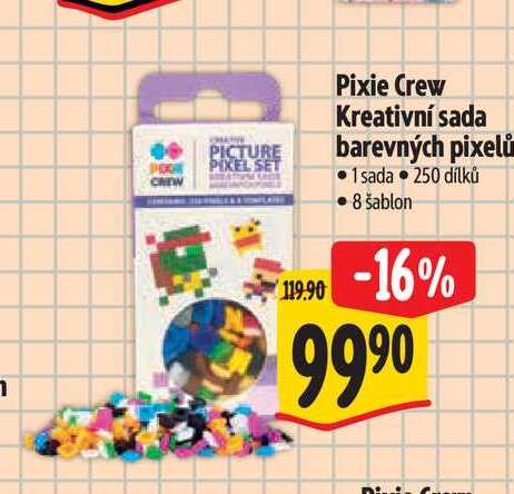  Pixie Crew Kreativní sada barevných pixelů  