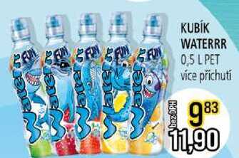 KUBÍK WATERRR 0,5l více příchutí 