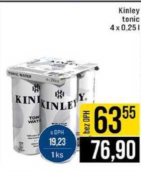 Kinley tonic 4x0,25l