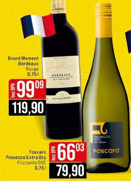 Foscaro Prosecco Extra Dry Frizzante DOC 0,75l