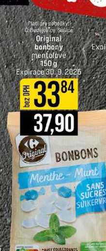 Original bonbony mentolové 150 g 