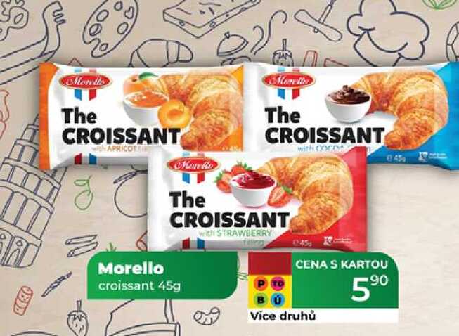 Morello croissant 45g  