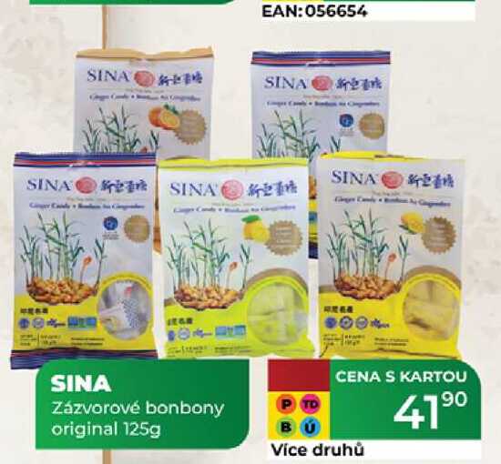 SINA Zázvorové bonbony original 125g 